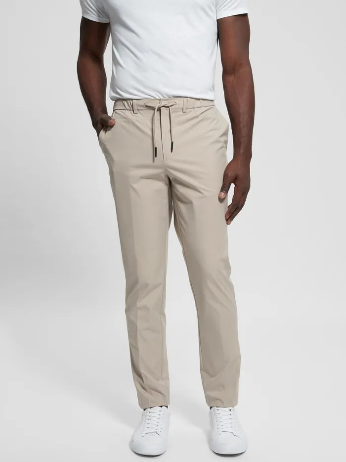 GUESS Sale TechStretch Chino Pants Beige 8211 Men