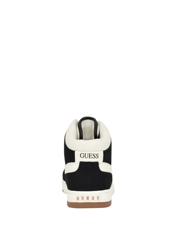 GUESS Sale Tristo Triangle HighTop Sneakers Black 8211 Men