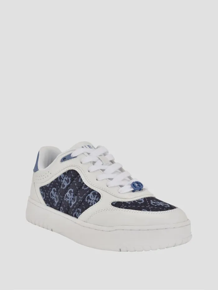 GUESS Shoes Rola Jacquard LowTop Sneakers Blue 8211 Women