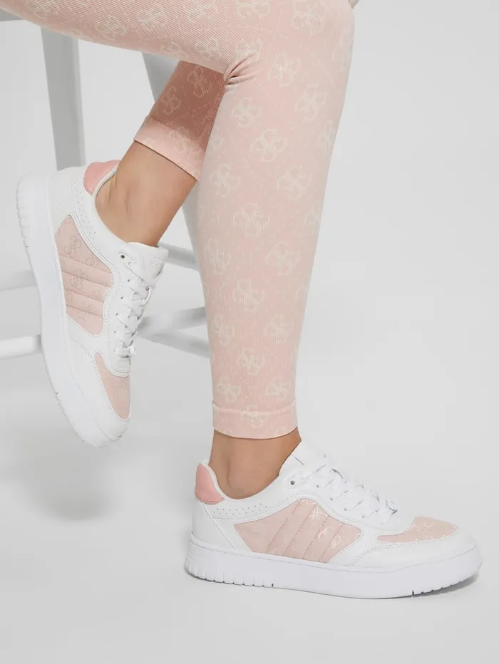 GUESS Shoes Rola Jacquard LowTop Sneakers Blue 8211 Women