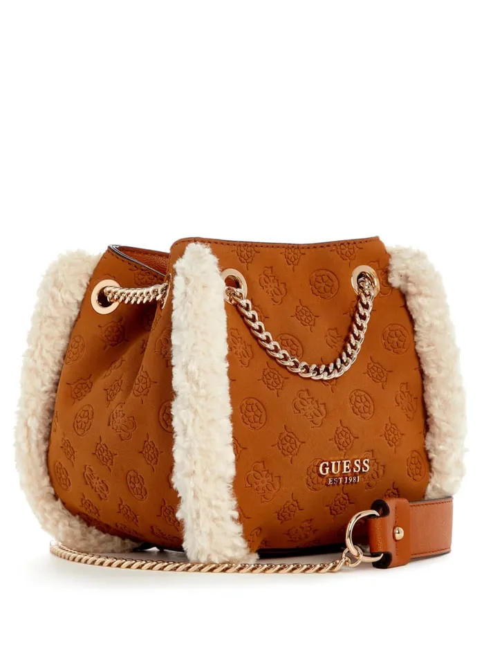 GUESS Shoulder Bags Davika Convertible Crossbody Brown 8211 Unisex