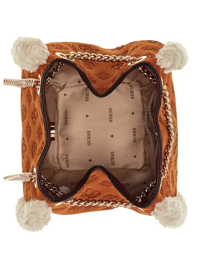 GUESS Shoulder Bags Davika Convertible Crossbody Brown 8211 Unisex