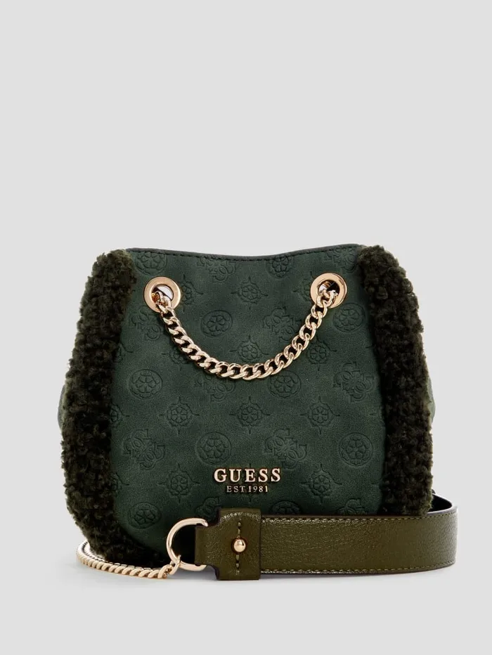 GUESS Shoulder Bags Davika Convertible Crossbody Brown 8211 Unisex