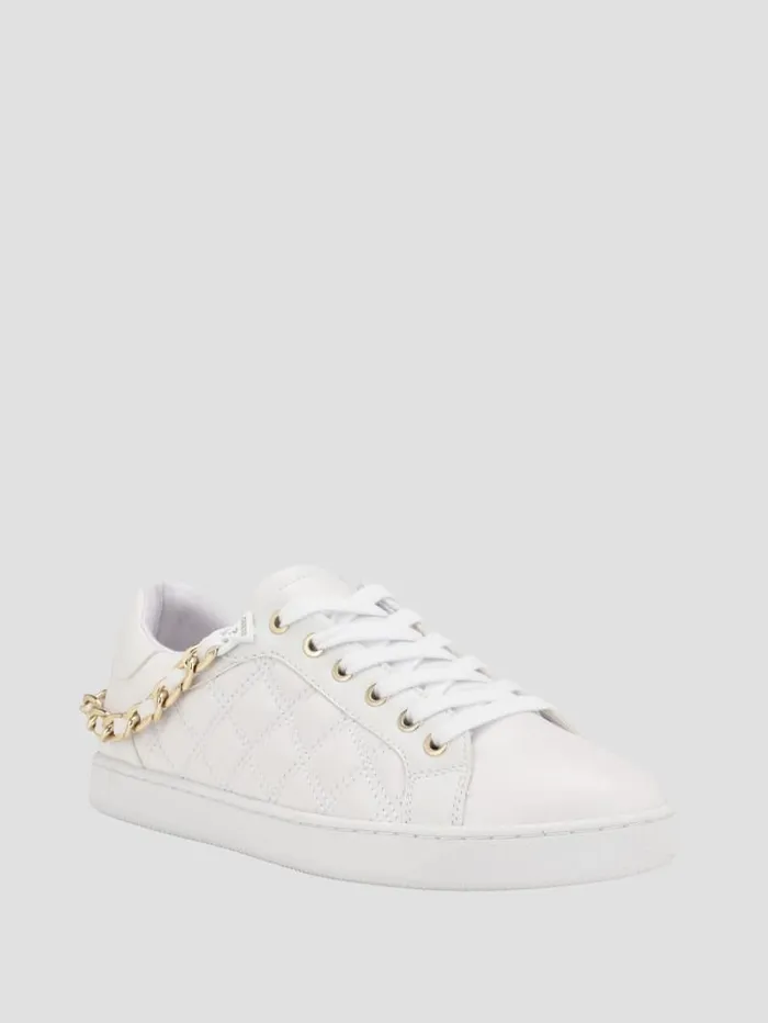 GUESS Sneakers Reney Chain Quilted Sneakers White 8211 Unisex