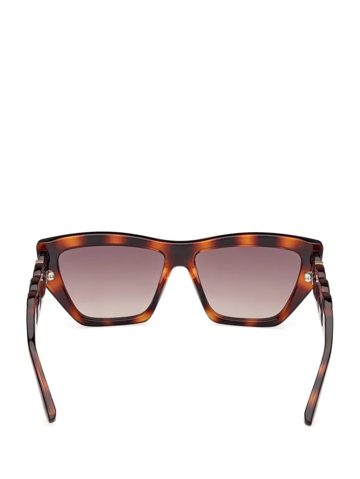 GUESS Sunglasses CatEye ChainLink Sunglasses Brown 8211 Women