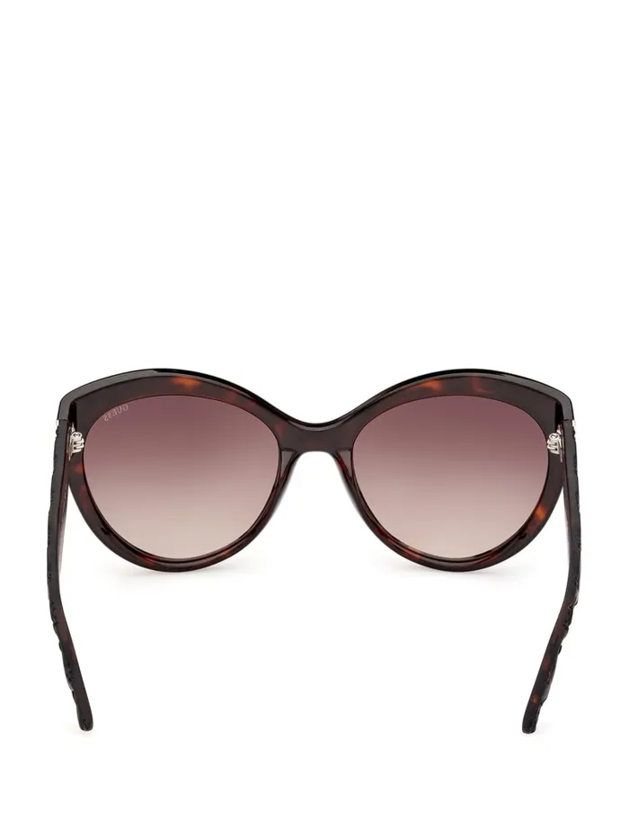 GUESS Sunglasses Juliette Butterfly Plastic Sunglasses Brown 8211 Women