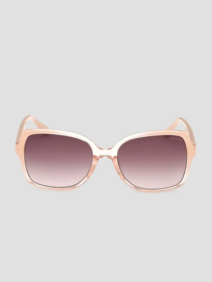 GUESS Sunglasses Square Sunglasses Pink 8211 Women