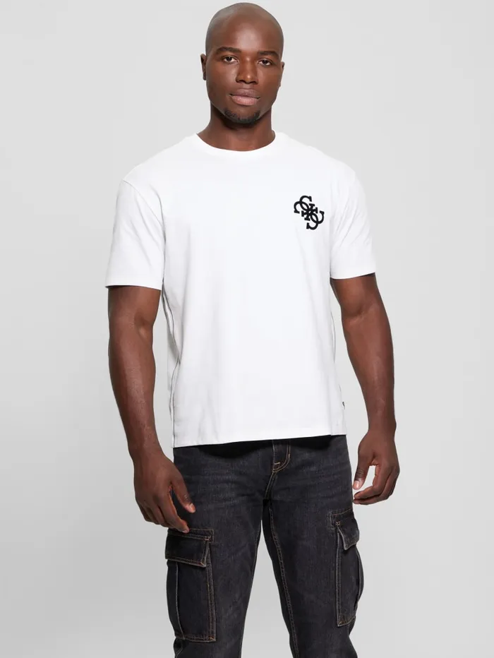 GUESS T Shirts and Tanks Bandana Applique Tee White 8211 Men