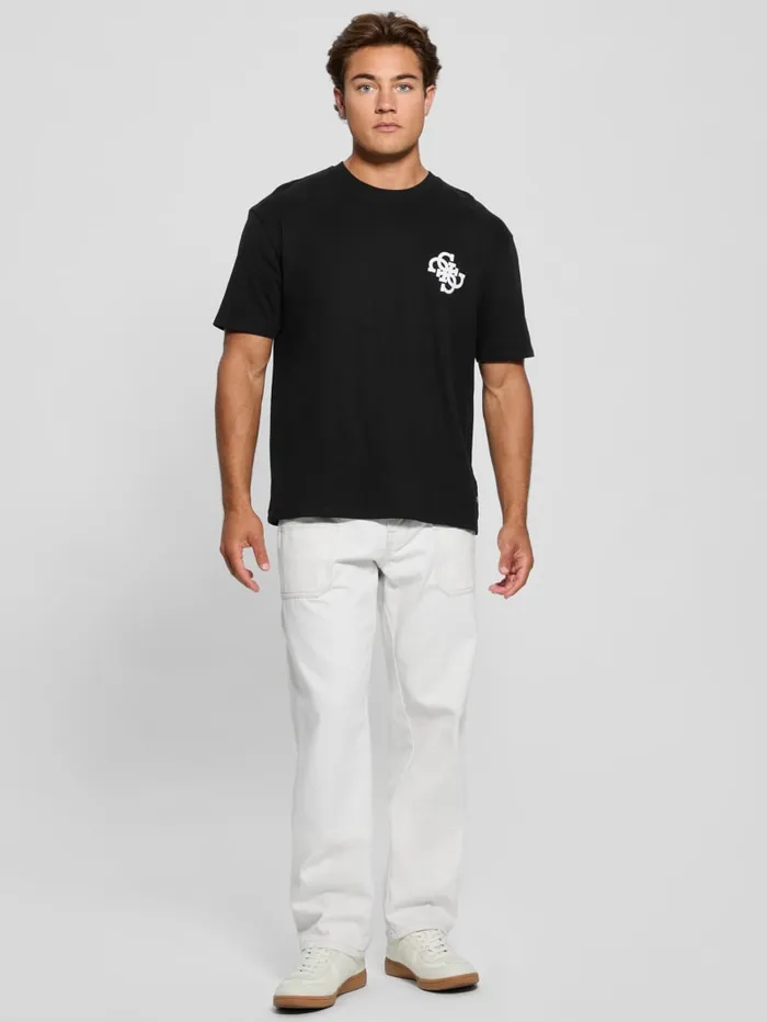 GUESS T Shirts and Tanks Bandana Applique Tee White 8211 Men