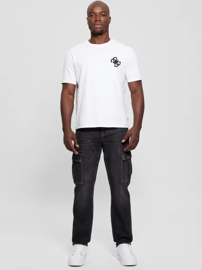 GUESS T Shirts and Tanks Bandana Applique Tee White 8211 Men