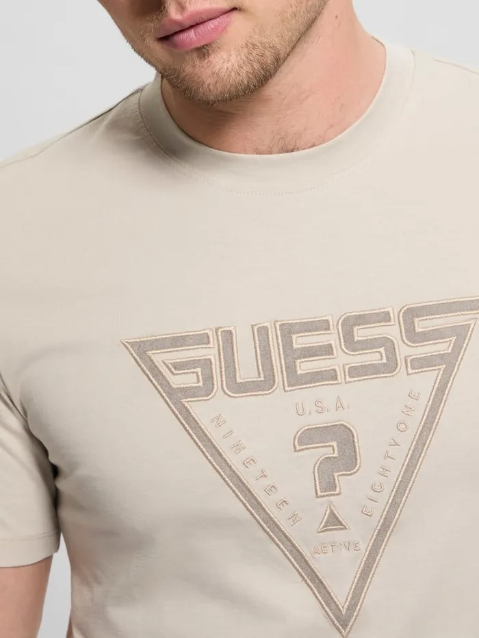 GUESS T Shirts and Tanks Midway Tee Beige 8211 Men