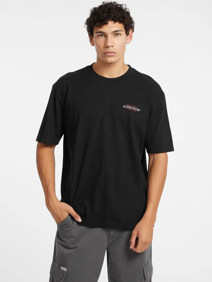 GUESS T Shirts and Tanks Oversized American Tradition Tee White 8211 Men
