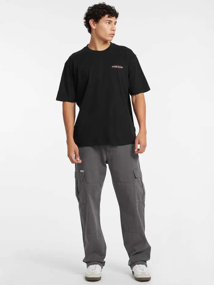 GUESS T Shirts and Tanks Oversized American Tradition Tee White 8211 Men