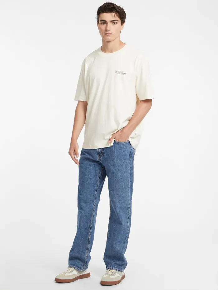 GUESS T Shirts and Tanks Oversized American Tradition Tee White 8211 Men