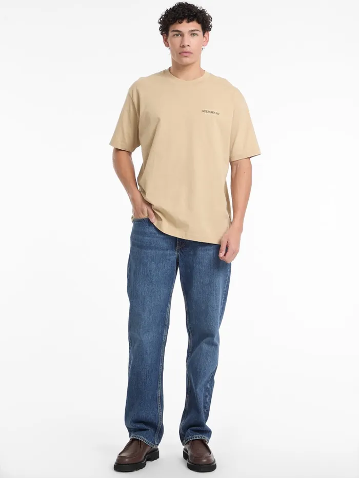 GUESS T Shirts and Tanks Oversized American Tradition Tee White 8211 Men