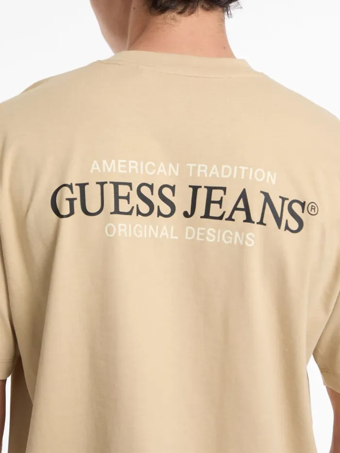 GUESS T Shirts and Tanks Oversized American Tradition Tee White 8211 Men