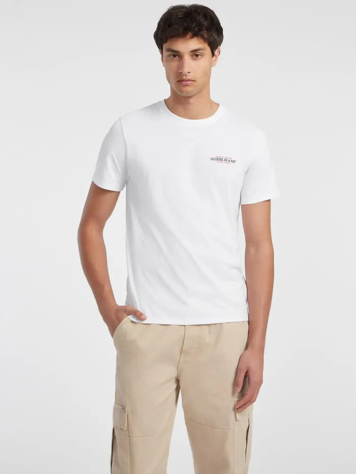 GUESS T Shirts and Tanks Slim American Tradition Tee White 8211 Men