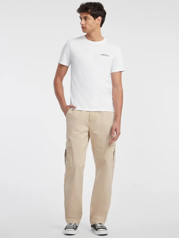 GUESS T Shirts and Tanks Slim American Tradition Tee White 8211 Men