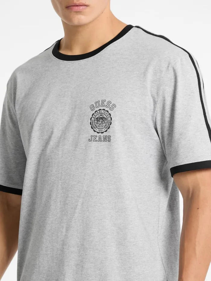 GUESS T Shirts and Tanks Striped ShortSleeve Tee White 8211 Men