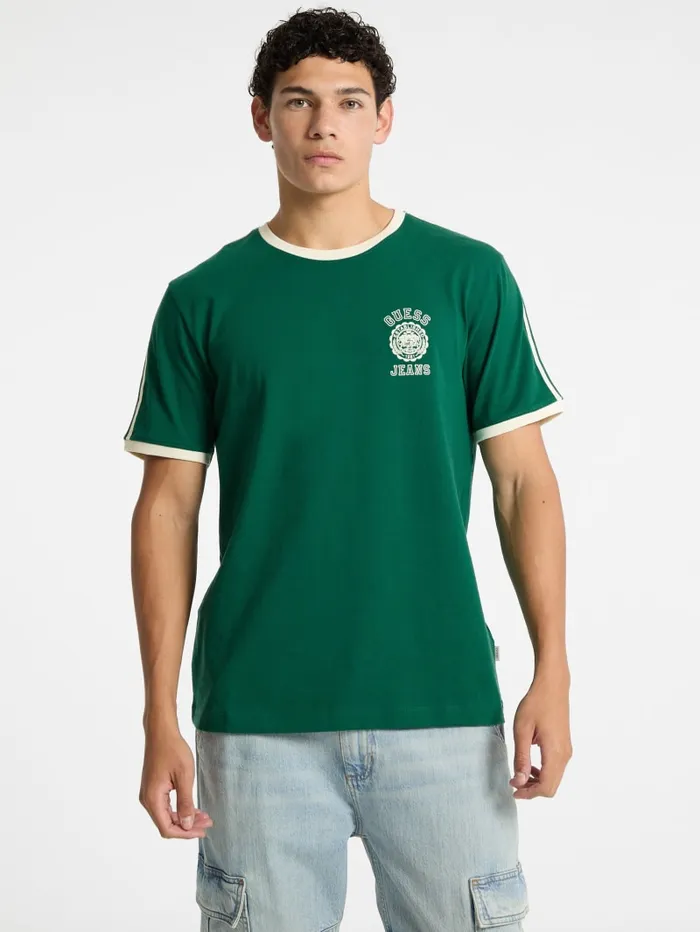 GUESS T Shirts and Tanks Striped ShortSleeve Tee White 8211 Men