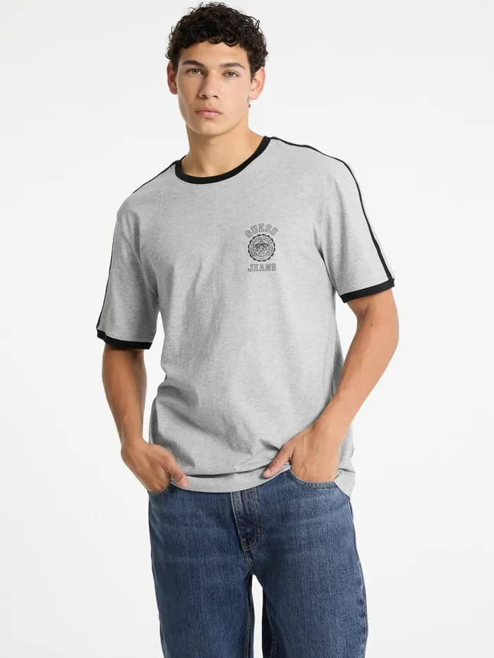 GUESS T Shirts and Tanks Striped ShortSleeve Tee White 8211 Men