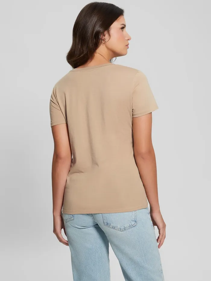 GUESS Tops Eco Again Easy Tee Beige 8211 Women
