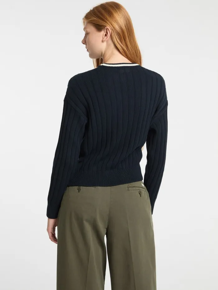 GUESS Tops Eco Crewneck Ribbed Sweater White 8211 Women