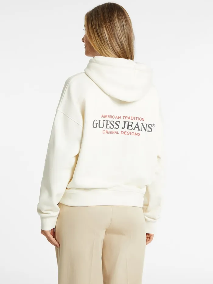 GUESS Tops Eco Hooded American Sweater White 8211 Women