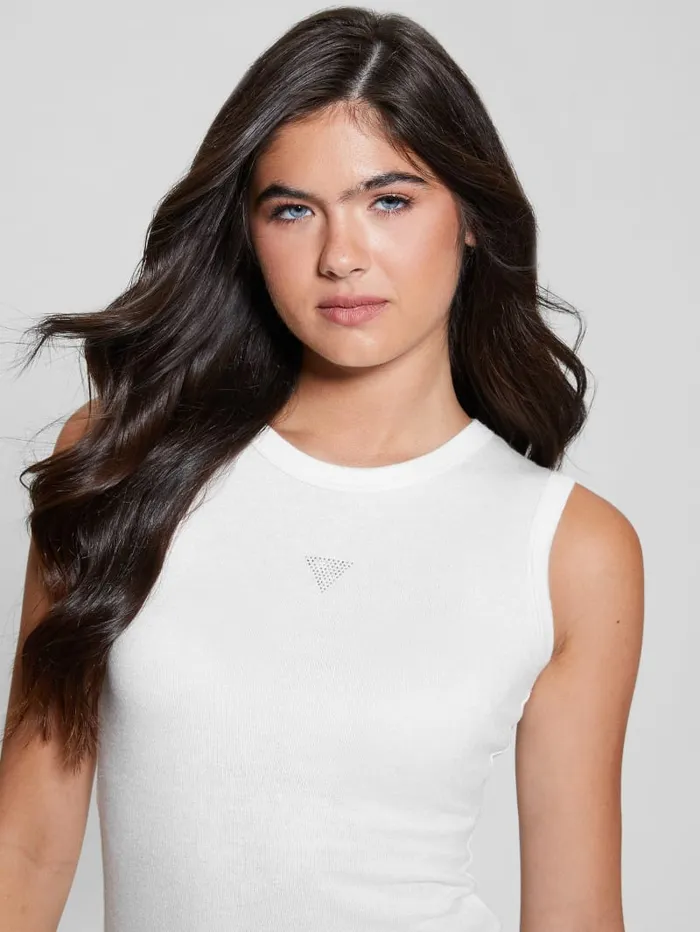 GUESS Tops Eco Michela Embellished Top Black 8211 Women