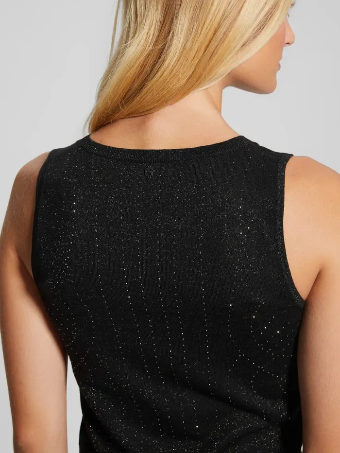 GUESS Tops Janine Rhinestone SweaterKnit Top Pink 8211 Women