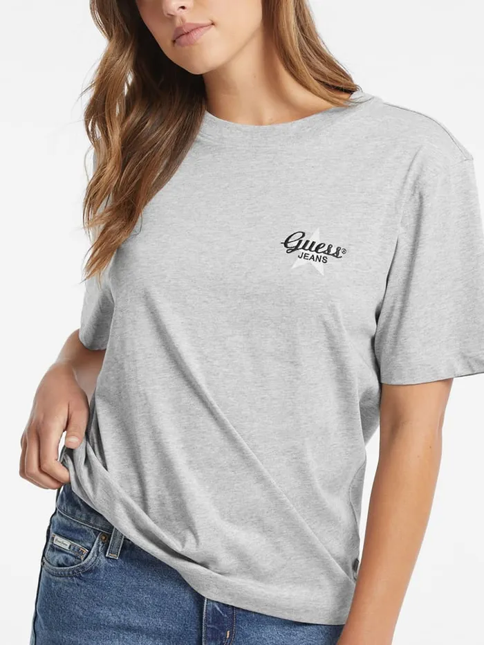 GUESS Tops Oversized Star Logo Tee Black 8211 Women