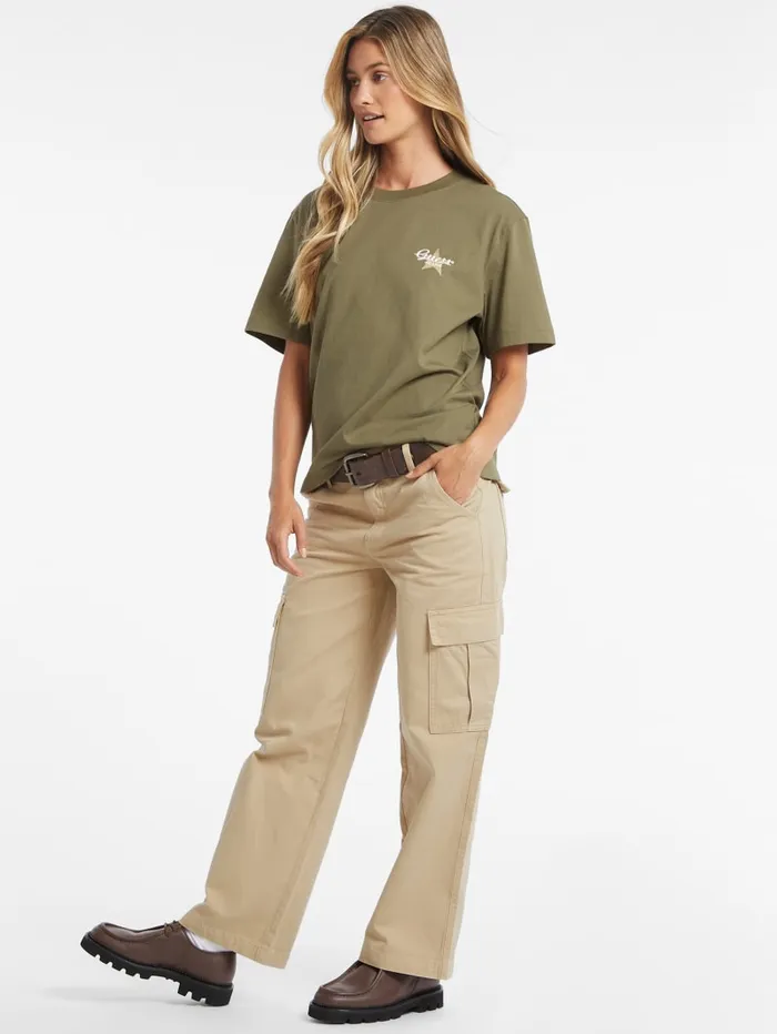 GUESS Tops Oversized Star Logo Tee Green 8211 Women