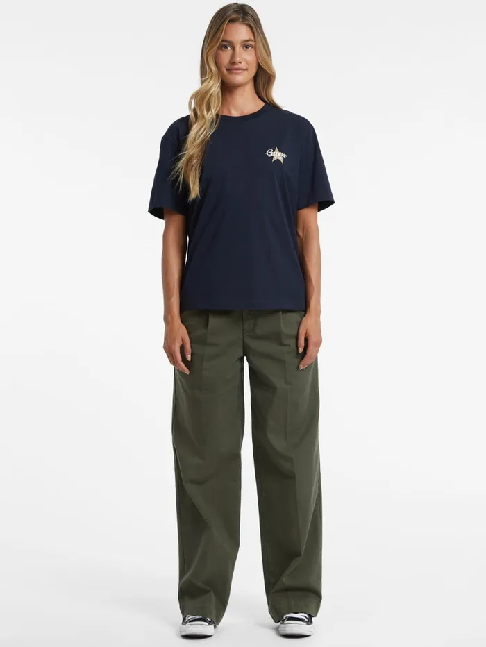 GUESS Tops Oversized Star Logo Tee Green 8211 Women
