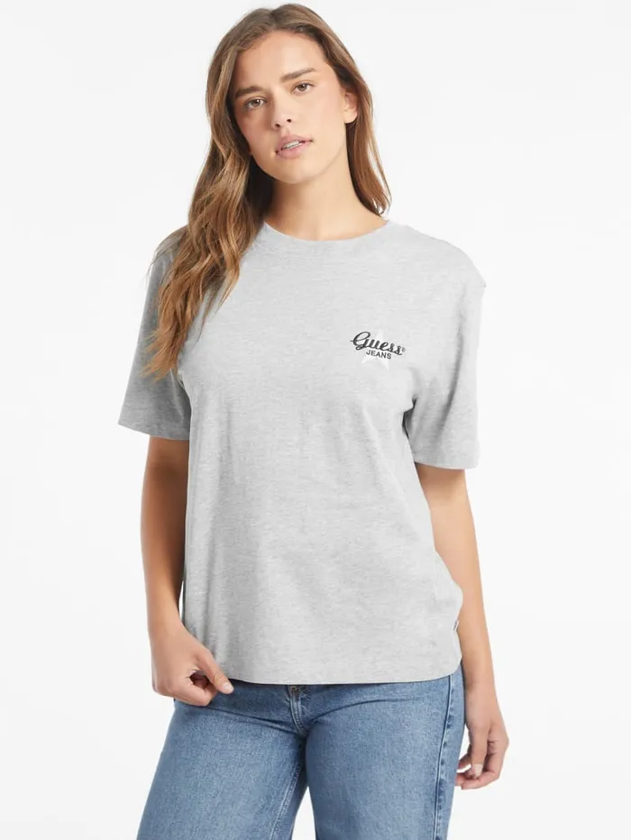 GUESS Tops Oversized Star Logo Tee Green 8211 Women