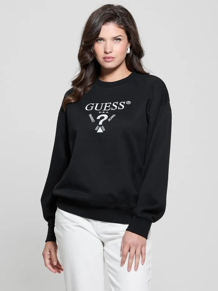 GUESS Tops Roberta Signature Sweatshirt Beige 8211 Women