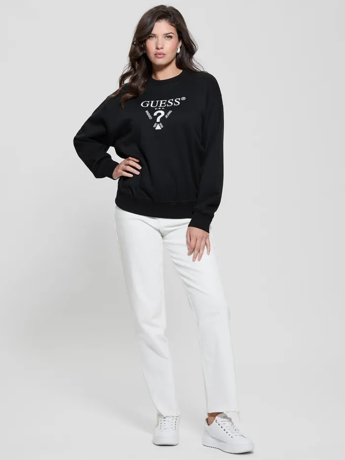 GUESS Tops Roberta Signature Sweatshirt Beige 8211 Women