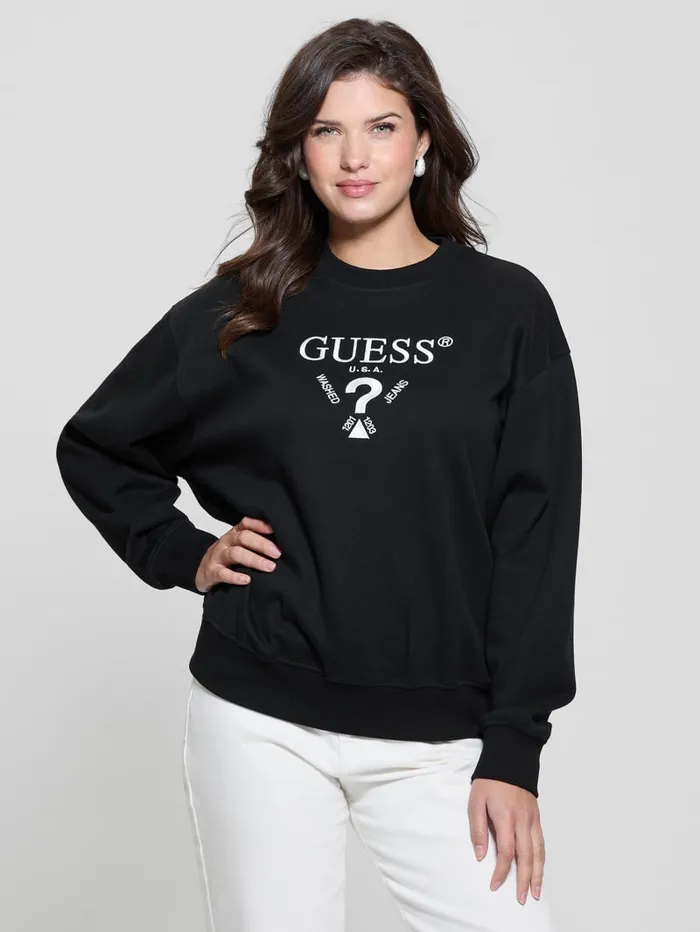 GUESS Tops Roberta Signature Sweatshirt Beige 8211 Women