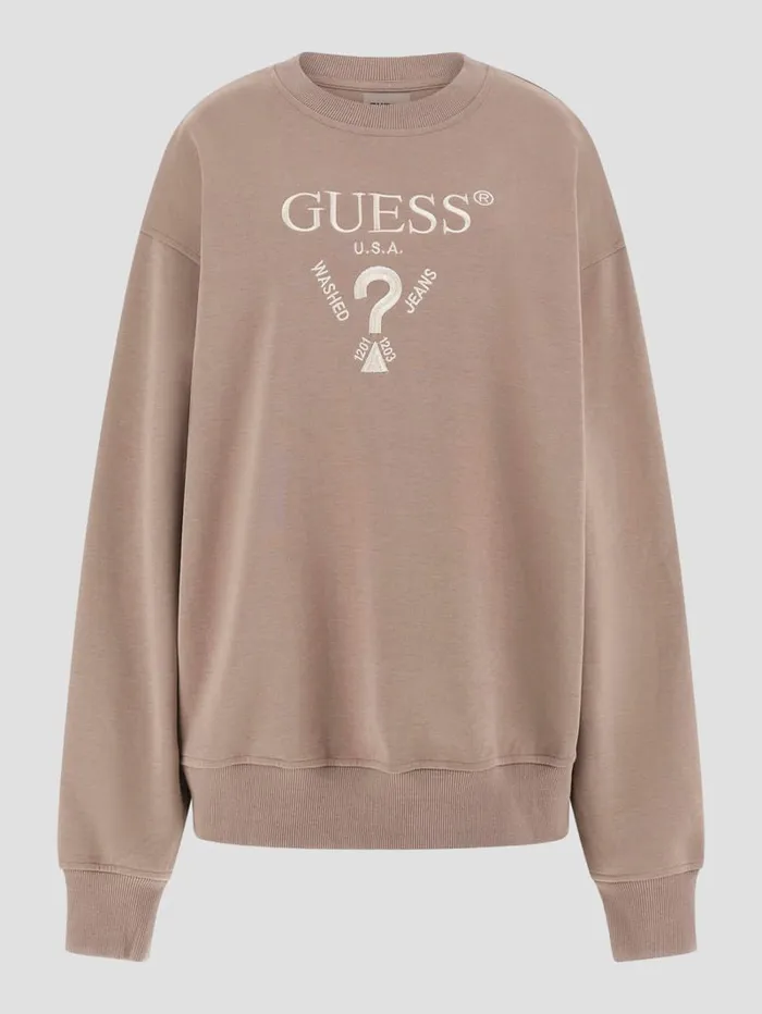 GUESS Tops Roberta Signature Sweatshirt Beige 8211 Women