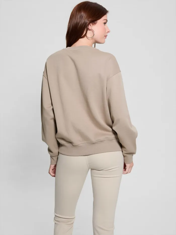 GUESS Tops Roberta Signature Sweatshirt Beige 8211 Women