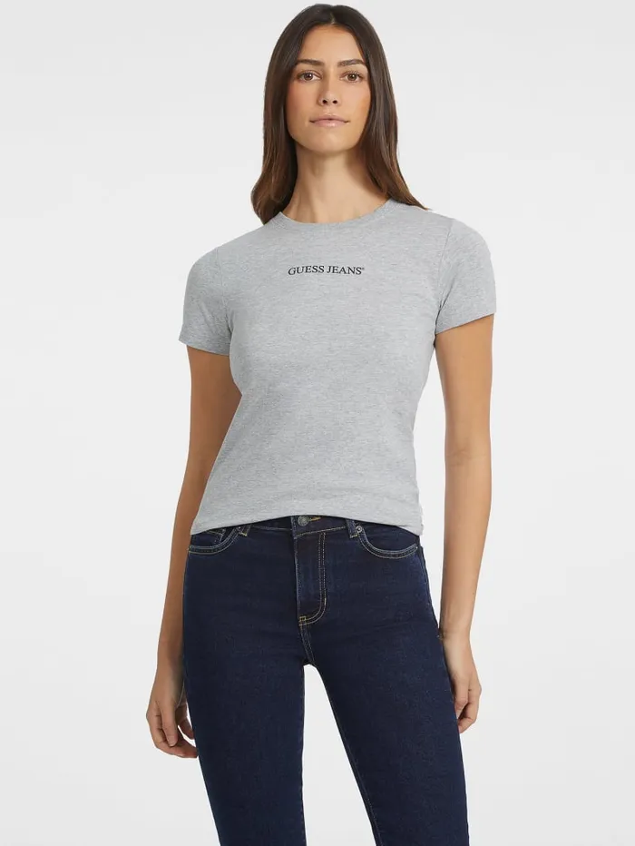GUESS Tops Slim Logo Tee Pink 8211 Women