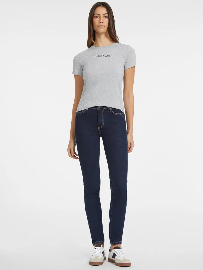GUESS Tops Slim Logo Tee Pink 8211 Women