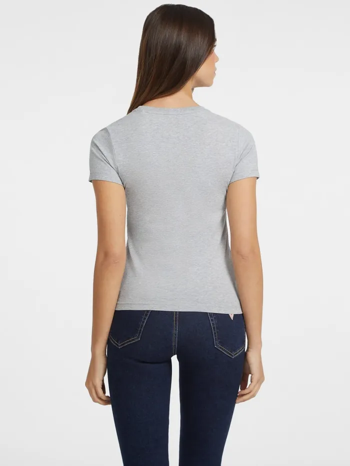 GUESS Tops Slim Logo Tee Pink 8211 Women