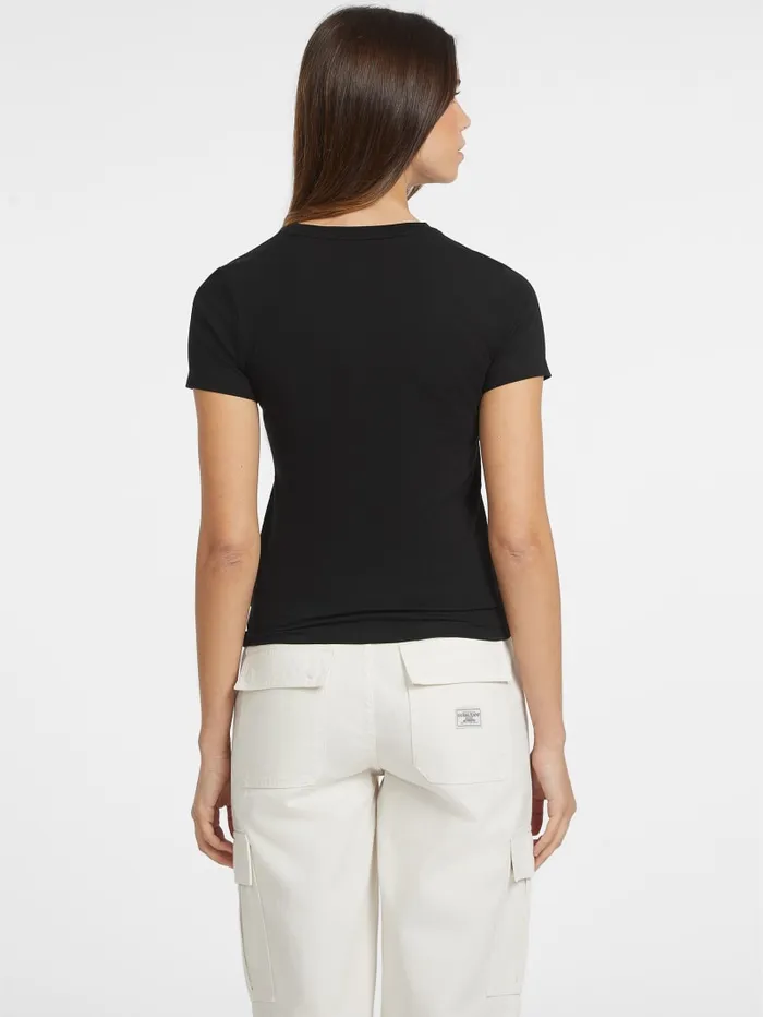 GUESS Tops Slim Logo Tee Pink 8211 Women