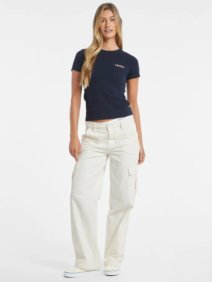 GUESS Tops Slim Mini American Tradition Tee White 8211 Women