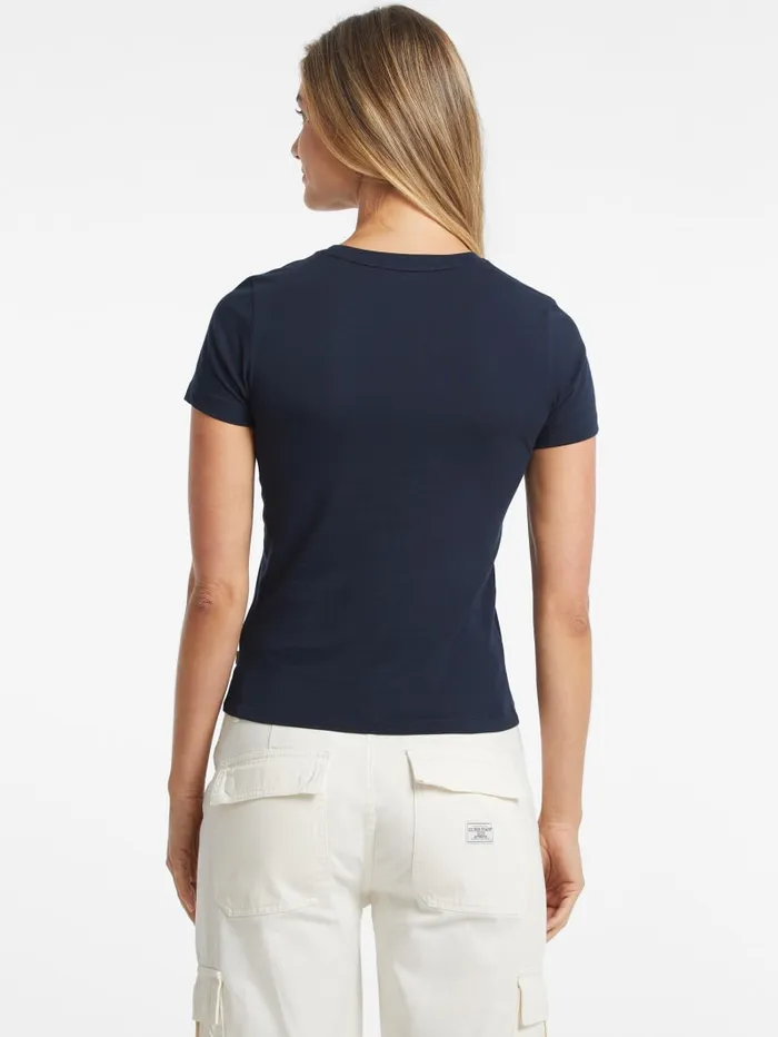 GUESS Tops Slim Mini American Tradition Tee White 8211 Women