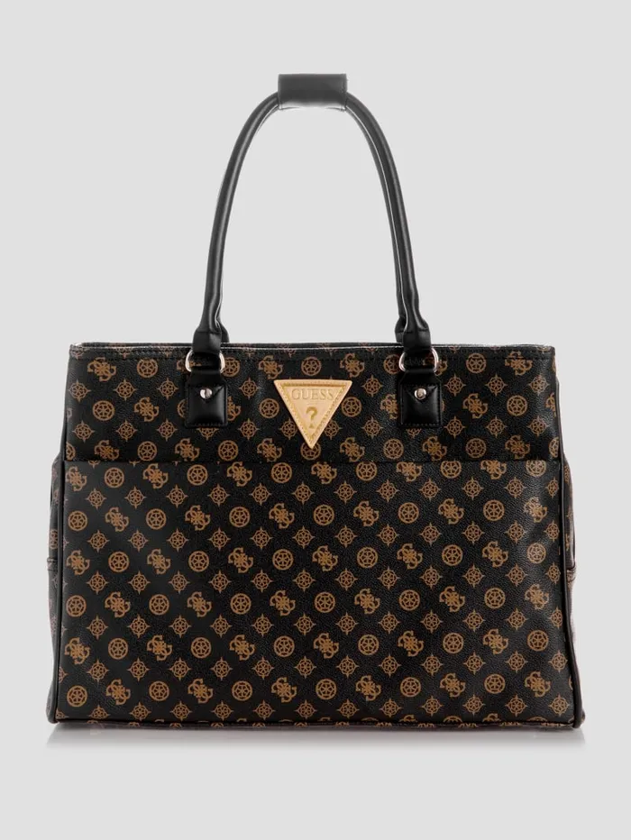 GUESS Travel and Tech Wilder Peony Shopper Tote Brown 8211 Women