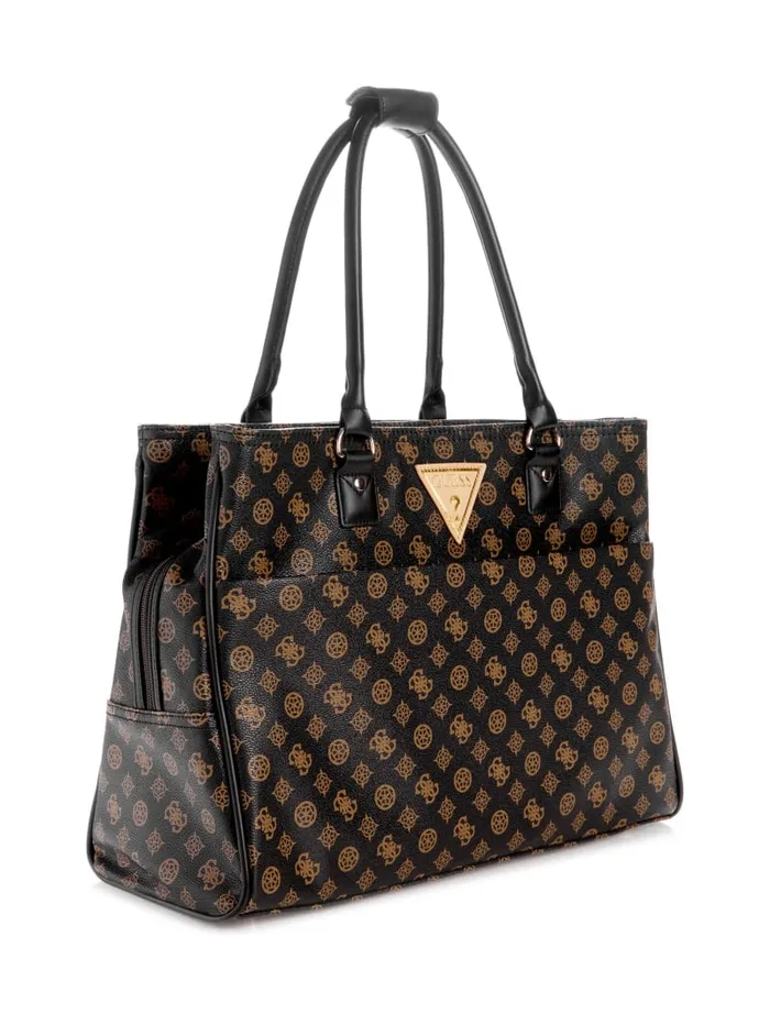 GUESS Travel and Tech Wilder Peony Shopper Tote Brown 8211 Women