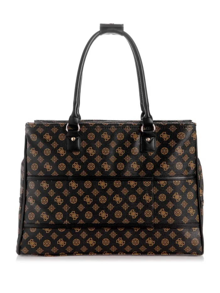GUESS Travel and Tech Wilder Peony Shopper Tote Brown 8211 Women