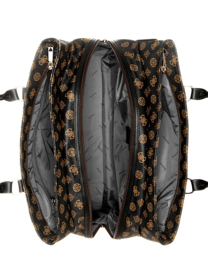 GUESS Travel and Tech Wilder Peony Shopper Tote Brown 8211 Women