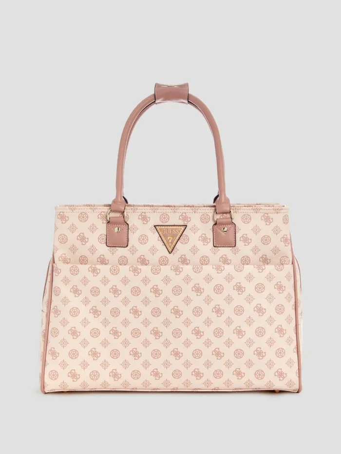 GUESS Travel and Tech Wilder Peony Shopper Tote Brown 8211 Women